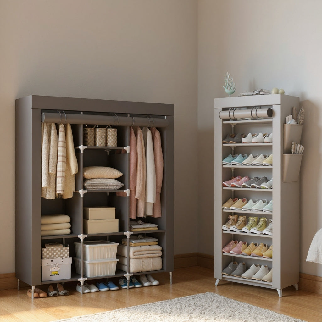 خزانة الملابس و منظم الاحذية 10 طبقات